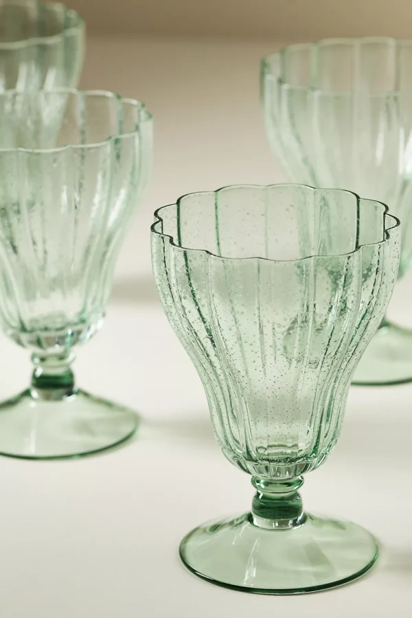 The Mediterranean Dish Glass Goblets, Set of 4